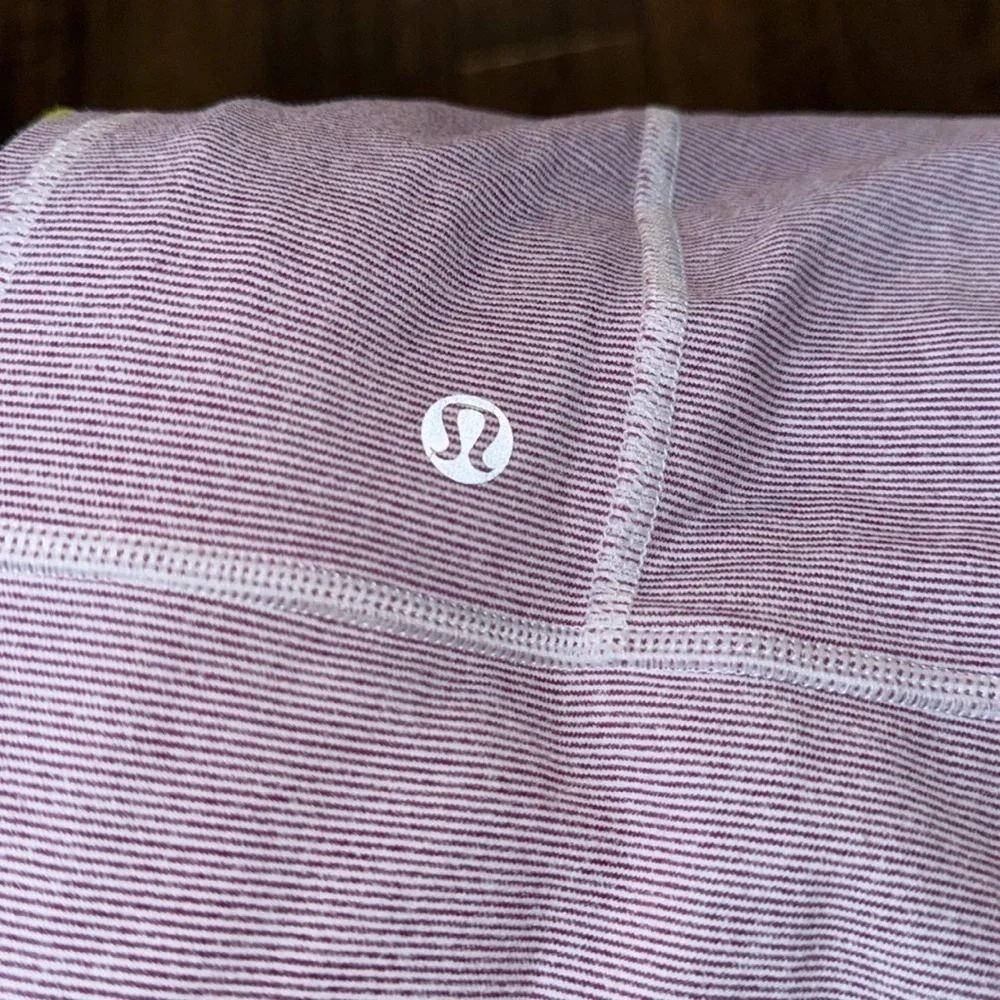 LULULEMON Purple Dewberry Microstripe Stripe Jacket  Size 4